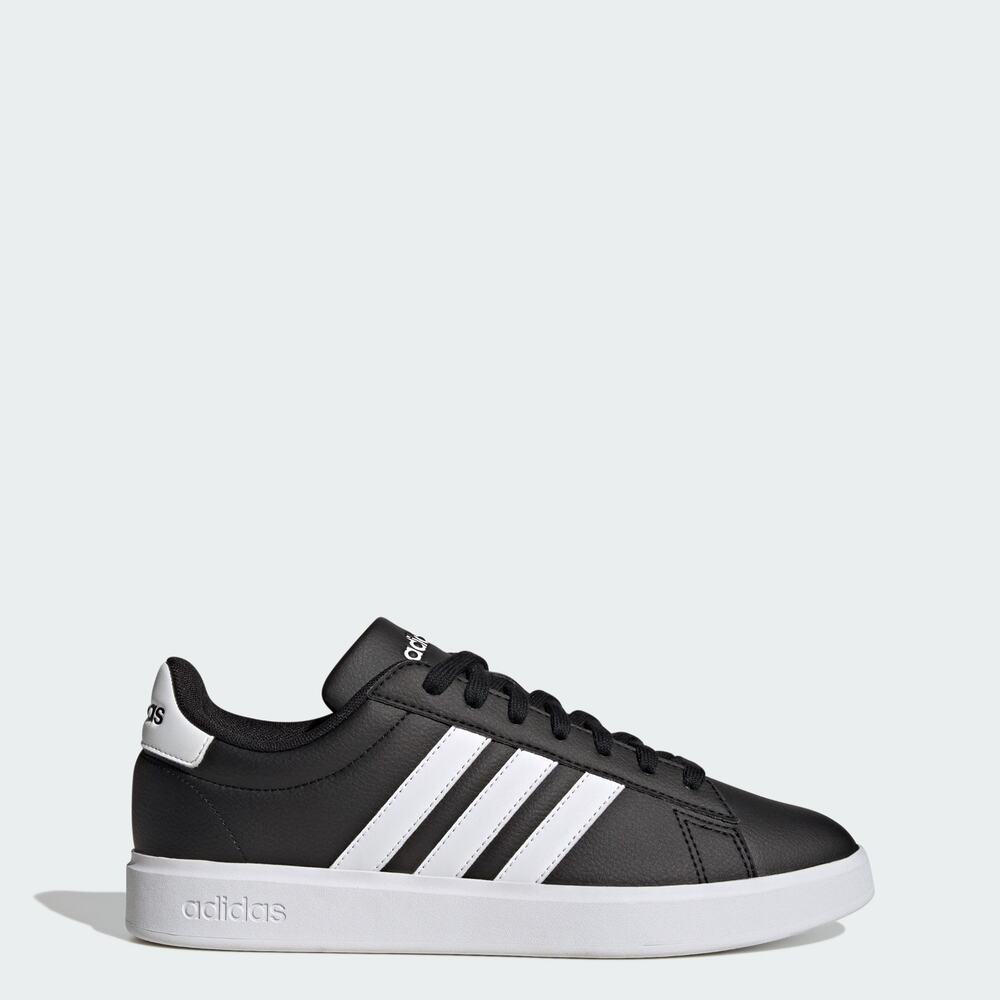 Adidas Men's Size 9.5 Grand Court 2.0 Sneakers - Black/White Tennis Shoe - NWT